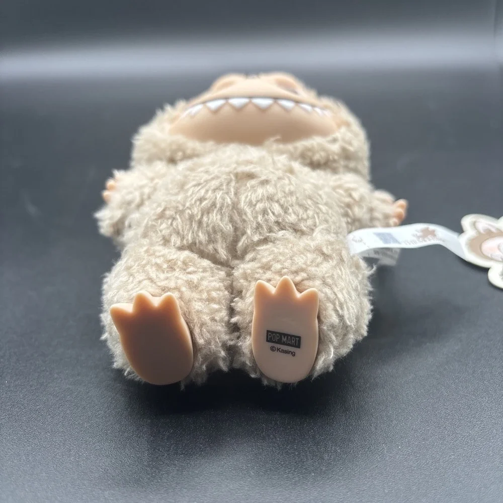 POP MART Labubu The Monsters Exciting Macaron Plush Pendant Toffee with Card